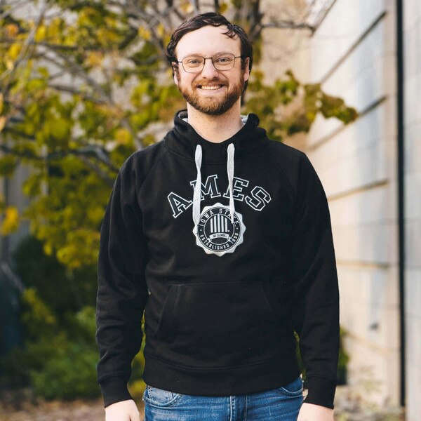 Antigua 5-Bar Black Victory Seal Hooded Sweatshirt